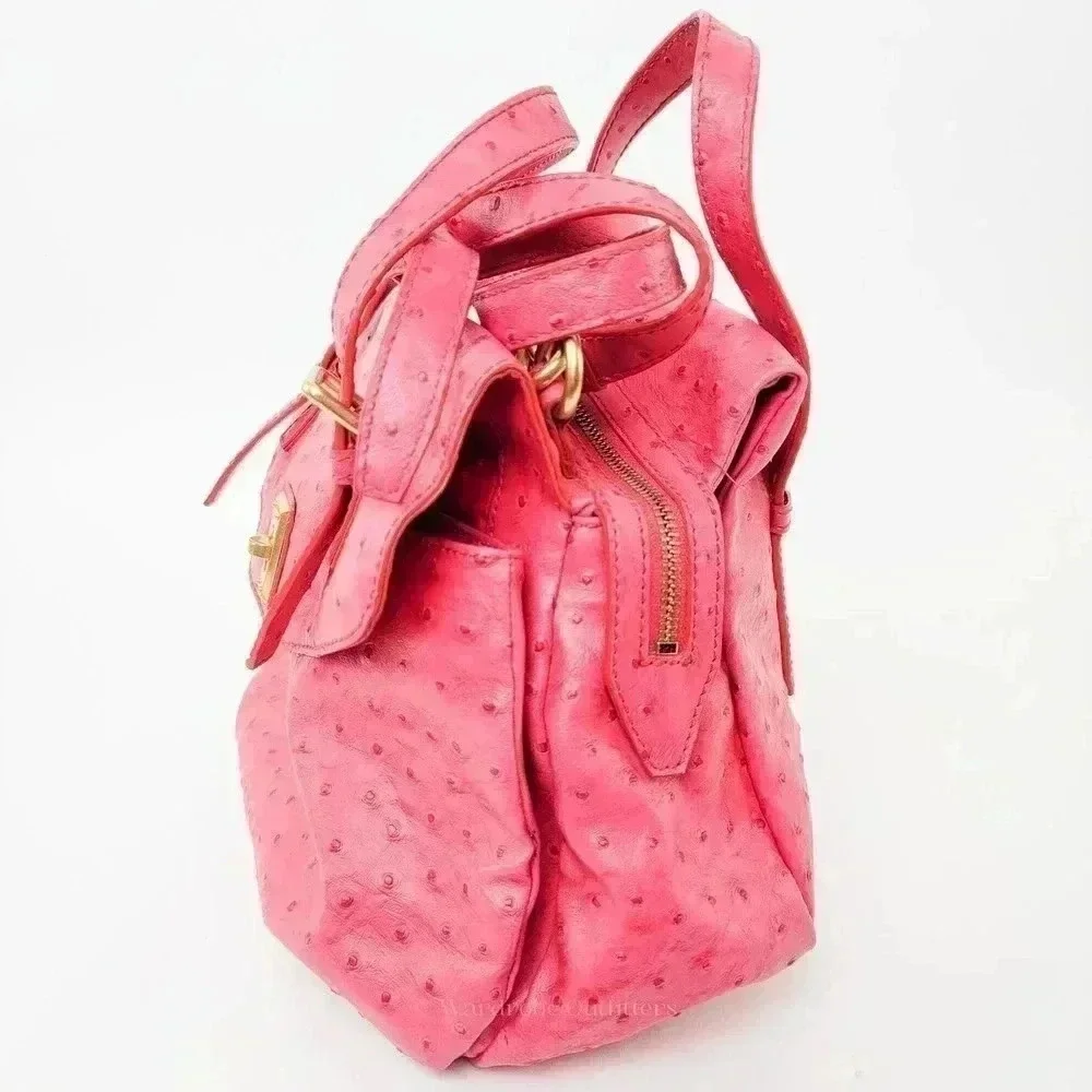 MARC JACOBS Ozzie Aurora Rock Lobster Ostrich Tote Should Bag - Picture 3 of 11